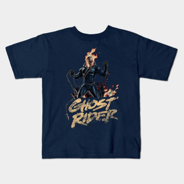 ghost rider new Kids T-Shirt by k4k7uz